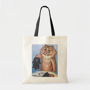 Cat and Kittens, Louis Wain Tote Bag