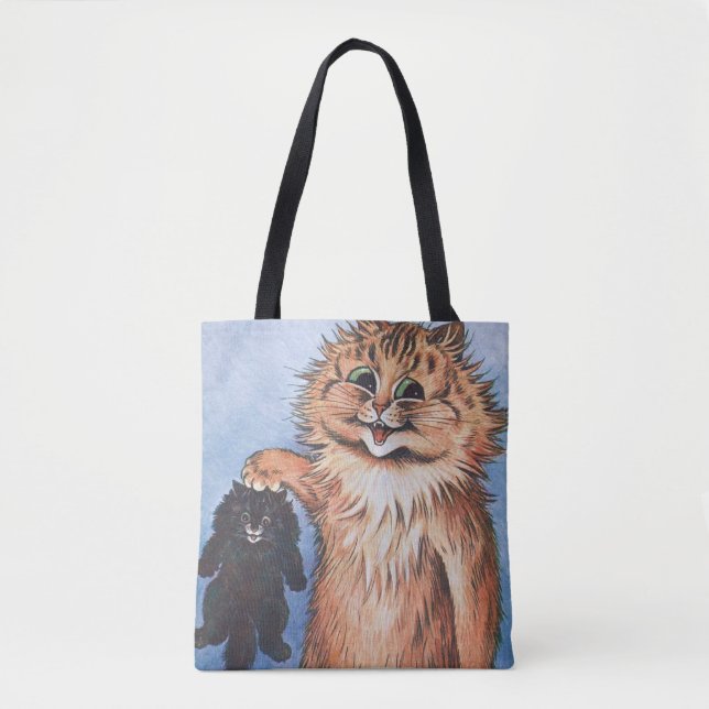 Cat and Kittens, Louis Wain Tote Bag (Front)