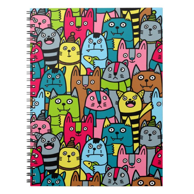 Cat and kittens notebook (Front)