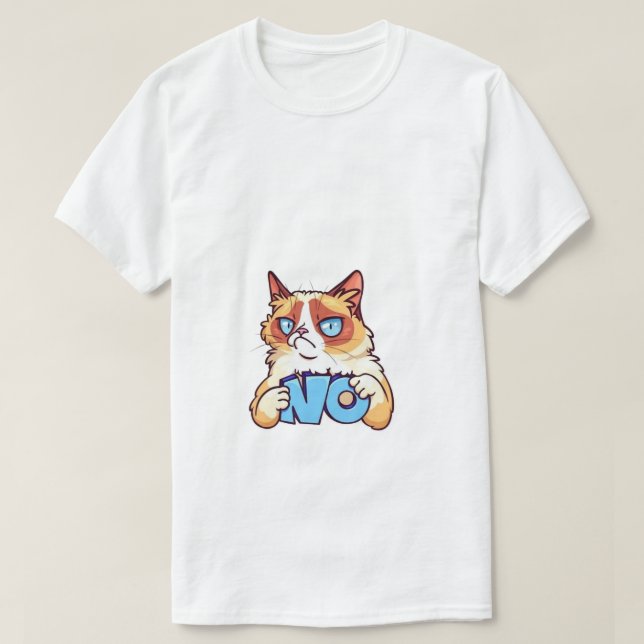 Cat and like. T-Shirt (Design Front)