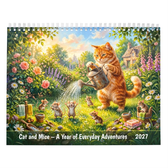 Cat and Mice - A Year of Everyday Adventures Calendar (Cover)