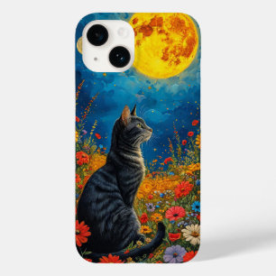 Cat and moon Case-Mate iPhone 14 case