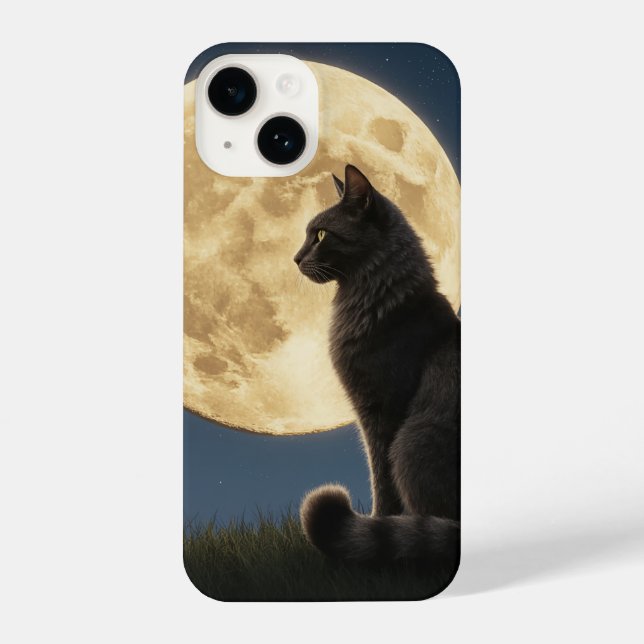 cat and moon phone case (Back)