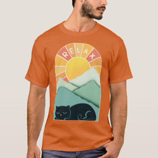 Cat and Mountains T-Shirt