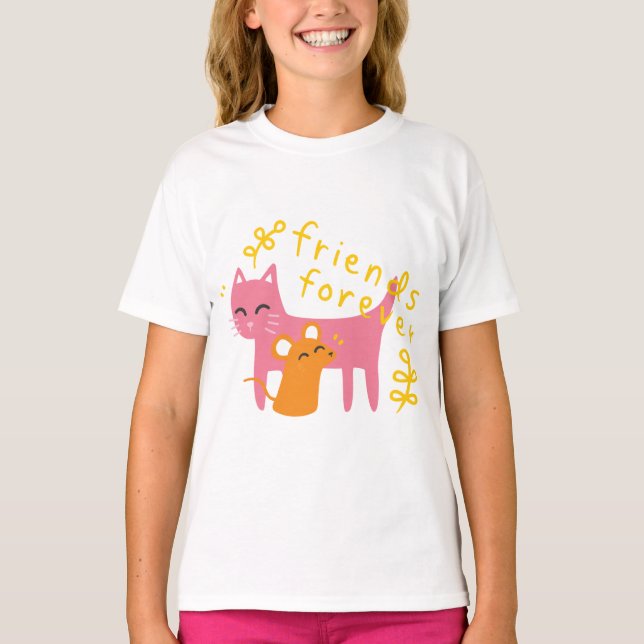 Cat and Mouse Best Friend T-Shirt (Front)