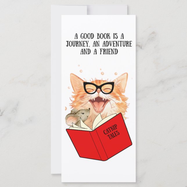 Cat and Mouse Bookmark (Front)