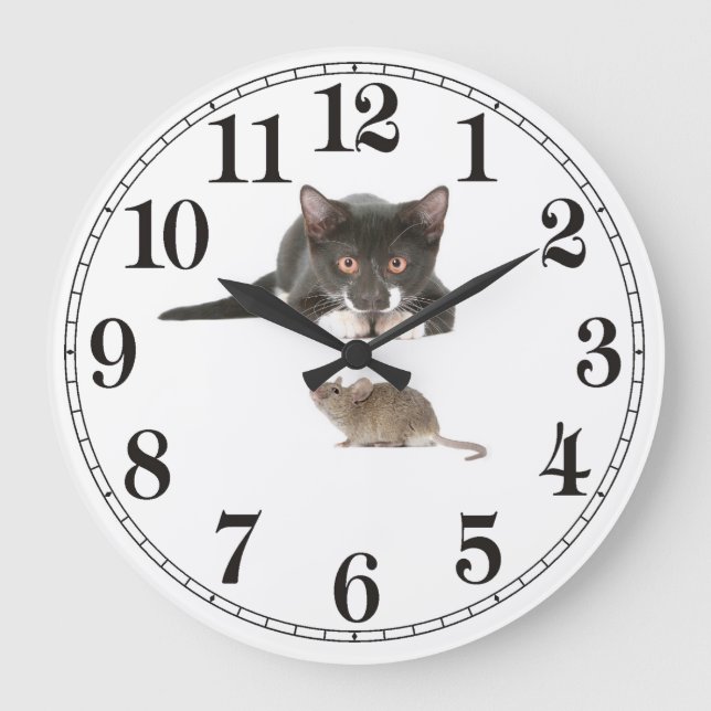 Cat and Mouse Image for Acrylic Wall Clock (Front)