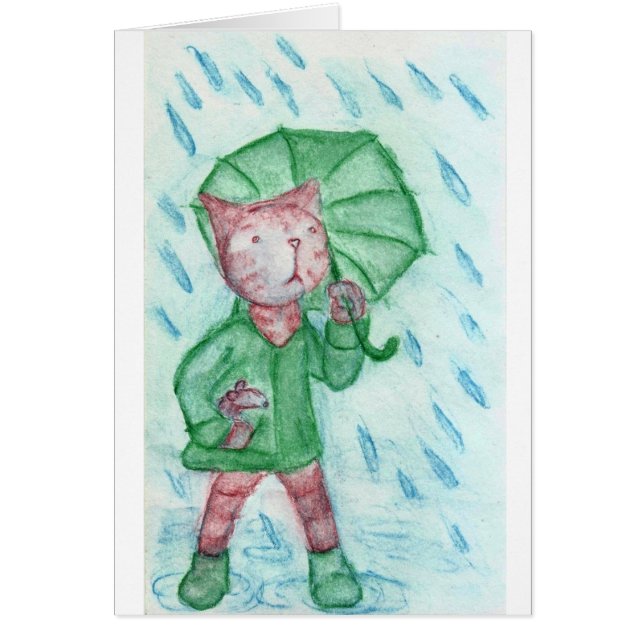 Cat and mouse in the rain (Front)