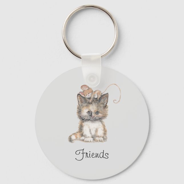 Cat and Mouse Key Ring (Front)