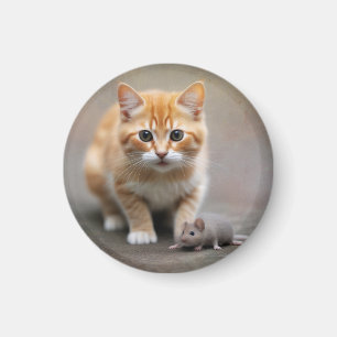 Cat and Mouse Magnet
