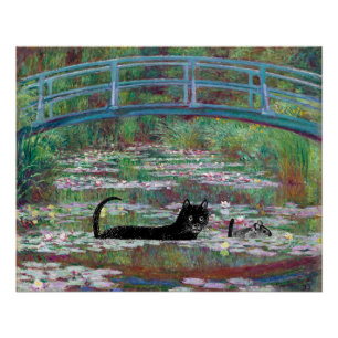 Cat and mouse under the bridge poster