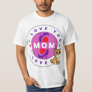 Cat and mum design t-shirt