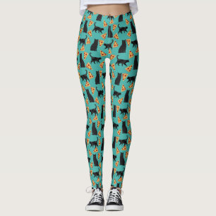 Cat and pizza funny pattern leggings