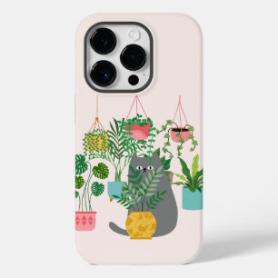 Cat and Plants Case-Mate iPhone 14 Pro Case