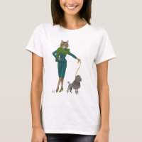 Cat and Poodle