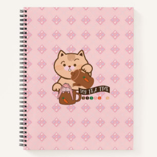 cat and rabbit's tea time notebook