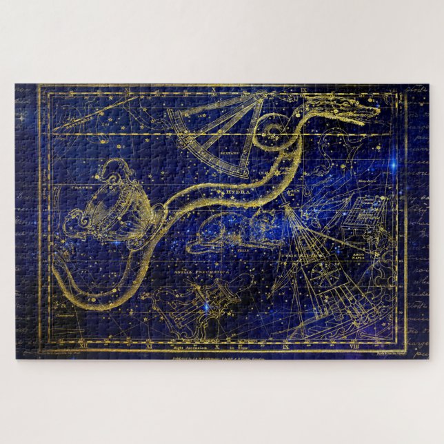cat and snake constellation puzzle (Horizontal)