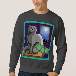 Cat and Steelpan (Steel Drums) Sweatshirt