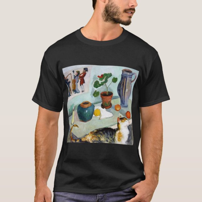 Cat and Still Life, August Macke T-Shirt (Front)