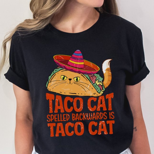 Cat and Taco Lover Shirt, Funny Taco Pun T-Shirt (Creator Uploaded)