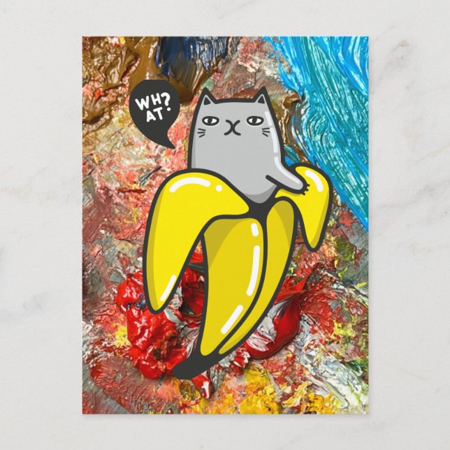 Cat and the colours postcard (Front)