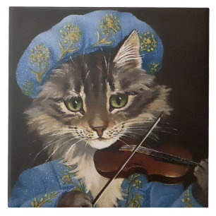 “Cat and the Fiddle” by GL Barnes Tile