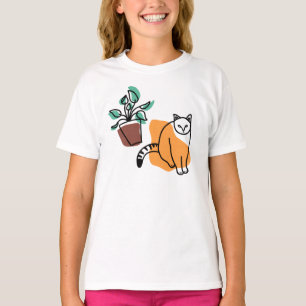 Cat and the plant T-Shirt