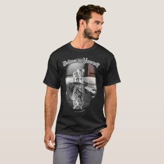 Cat and Tiger - Believe in Yourself T-Shirt