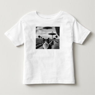 Cat and UFO  Toddler T-Shirt