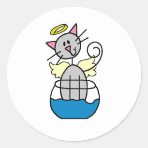 Cat Angel Sticker
