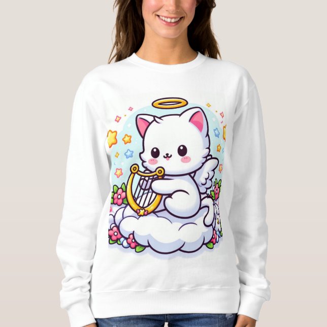 Cat Angel Sweatshirt (Front)