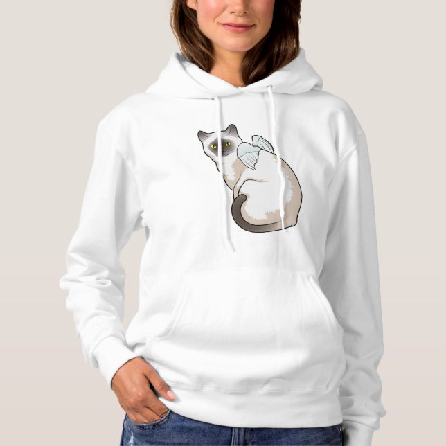 Cat Angel wings Hoodie (Front)