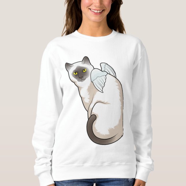 Cat Angel wings Sweatshirt (Front)