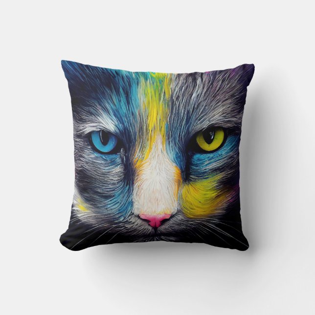 Cat  Animal Discovery Adventure Nature Planet Cushion (Front)