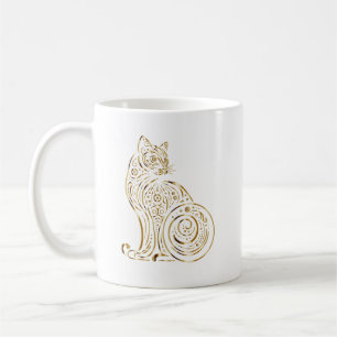 Cat Animal Pattern Cute & Whimsical Cat Coffee Mug