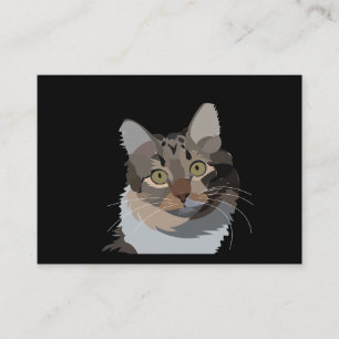 Cat Animal Pet Illustration Cat Lover Pet Services Business Card