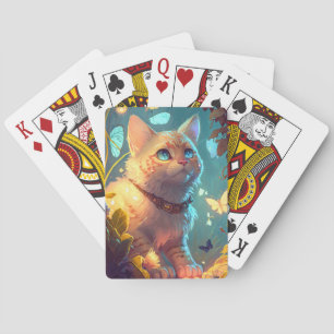 Cat Animal Portrait Painting Pet Character Playing Cards