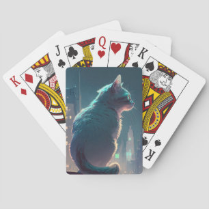 Cat Animal Portrait Painting Pet Character Playing Cards