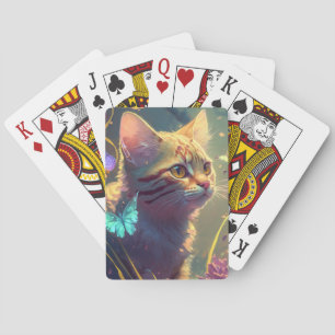 Cat Animal Portrait Painting Pet Character Playing Cards