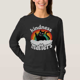 Cat Anti Bullying Rainbow Kindness Matters Sped Te T-Shirt