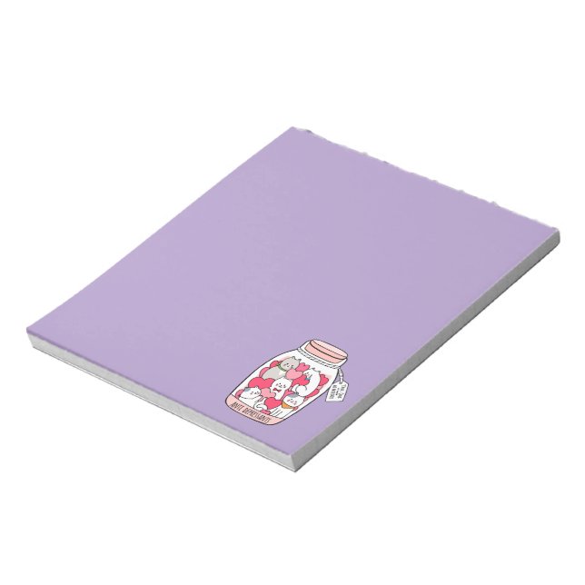 Cat Antidepressant Funny Cat Lover Gift Notepad (Rotated)