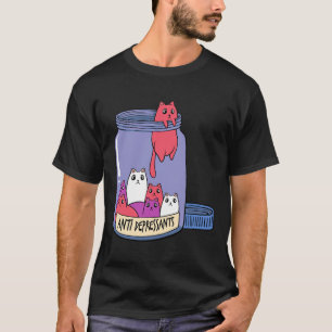 Cat Antidepressant Mental Health Kitten Doctor Pet T-Shirt