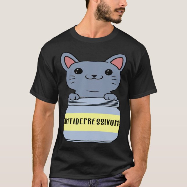 Cat Antidepresssive   Ca T-Shirt (Front)