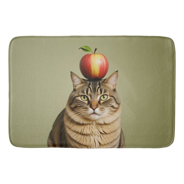 Cat Apple Bath Mat (Front)