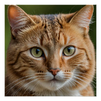 Cat Art 20" x 20", Poster Paper (Semi-Gloss)