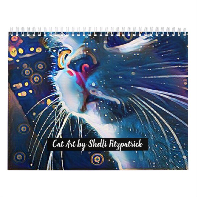 Cat Art by Shelli Fitzpatrick Because, Cats Calendar (Cover)