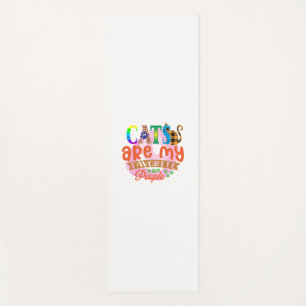 Cat Art Cats Are My Favorite People Yoga Mat