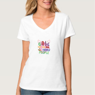 Cat Art Cats Are My Favourite People_2 T-Shirt