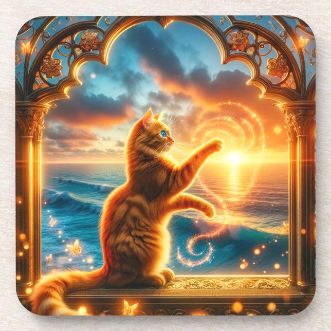 Cat Art Coaster (Front)