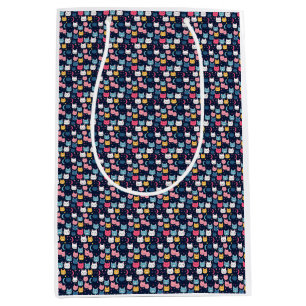 Cat Art   Cute Cat Faces Medium Gift Bag